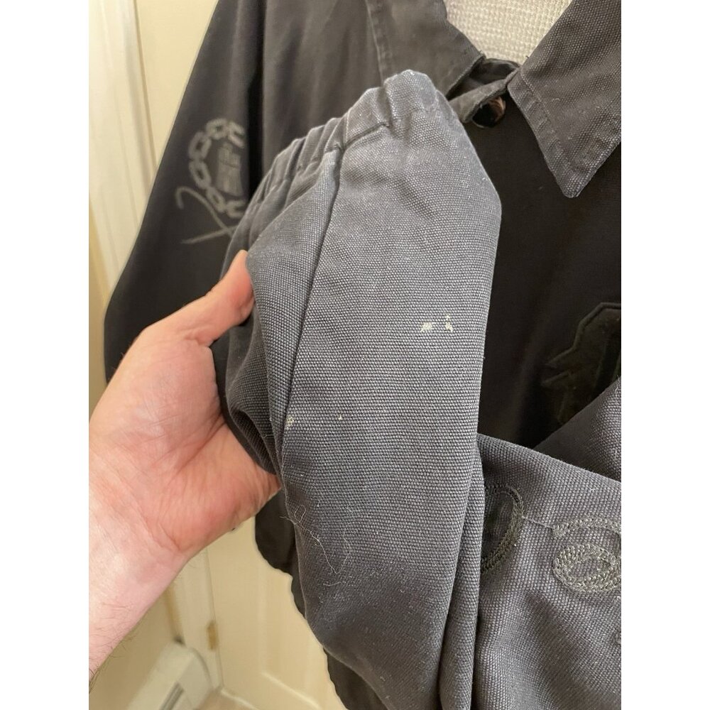 RARE Vintage 2008 Men's Crooks & Castles 'God, Guns & Money' Jacket Black Read* - Picture 9 of 16